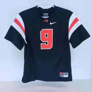 Kids M Nike Team Jersey Shirt Oregon Beavers OSU Black with Orange and White #9